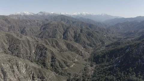 Drone Angeles forest Stock Footage 114303461