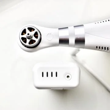 Drone arm and battery Stock Photos