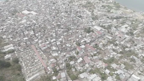 Drone around Lake Atitlan Stock Footage 318095987