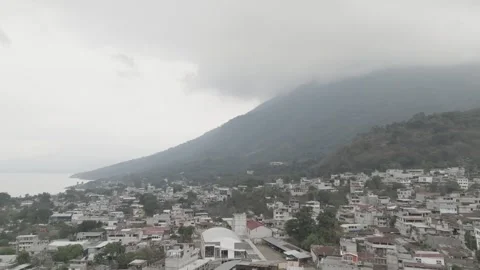 Drone around Lake Atitlan Stock Footage 318096182