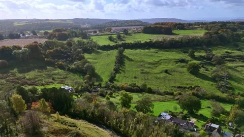 Drone Ascending above Devil's Chimney, Cheltenham Stock Footage 294941338