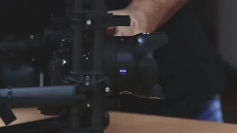 Drone Assembling Quad Copter Preparation for Flight Stock Footage 142137181