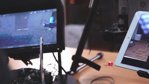 Drone Assembling Quad Copter Preparation for Flight Stockbeeldmateriaal 142137335