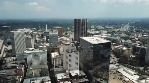 Drone ATL Downtown Stockbeeldmateriaal 137745311