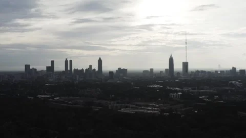 Drone-ATL-Hazy-01 Stock Footage 244800912