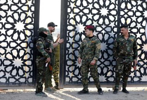 Drone attack on security headquarters in the Iraqi capital Baghdad, Iraq - 04 Ja Stock Photos
