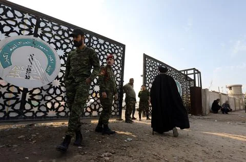 Drone attack on security headquarters in the Iraqi capital Baghdad, Iraq - 04 Ja Stock Photos