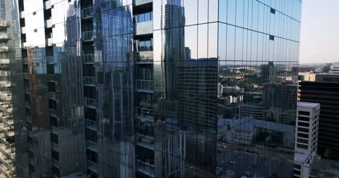 Drone Austin Elevating Up Hotel In Downtown 4K 24FPS Stock Footage 278134886