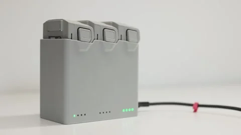 Drone battery charging station, Essential hardware for professional drone 스톡 동영상 344660366
