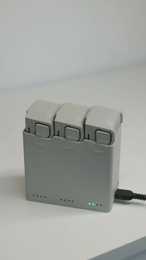 Drone battery charging station Stock Footage 344660337