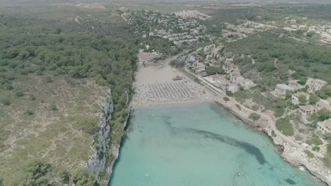 Drone Bay Stock Footage 134805796