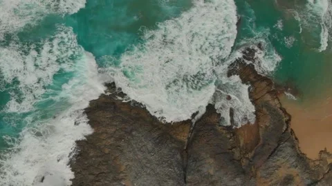 Drone beach 1080 1 min1 Stock Footage