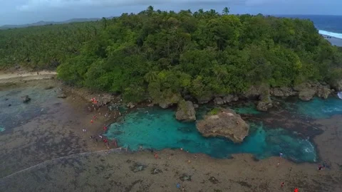 Drone beach 1080 1 min2 Stock Footage