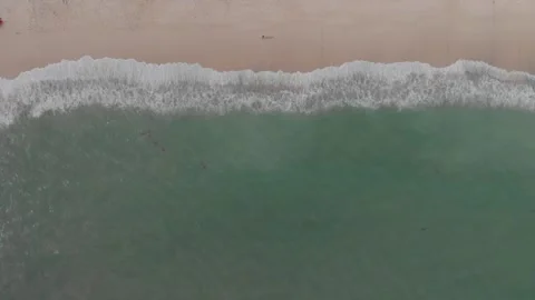 Drone with beach from above Stock Footage 260404952