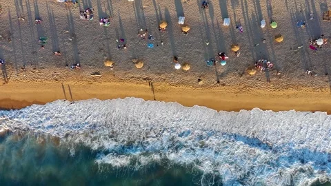 Drone beach aerial view Video stock 326823163