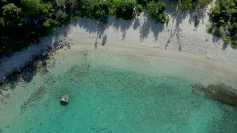Drone of Beach in BVI Stock Footage 167607278