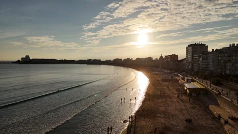 Drone beach Video stock 323836175