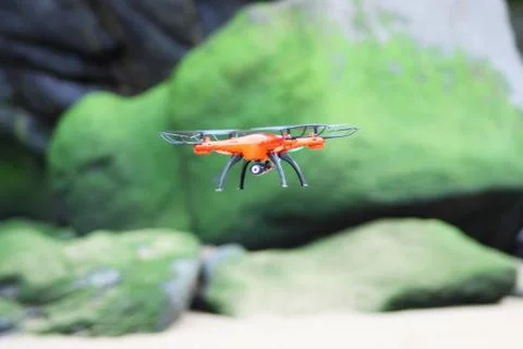 Drone on the beach Foto stock