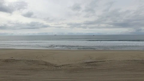 Drone Beach Shot Motion Stock Footage 105938776