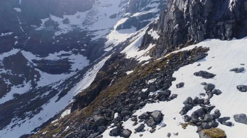 Drone beautiful mountain terrain Stock Footage 166087256