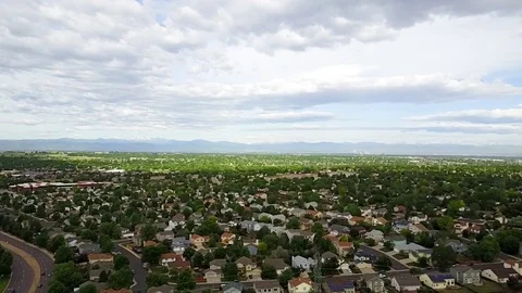 Drone of beautiful trees and townscape 库存影片 83689590