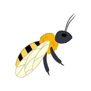 Drone bee cartoon vector illustration 스톡 일러스트