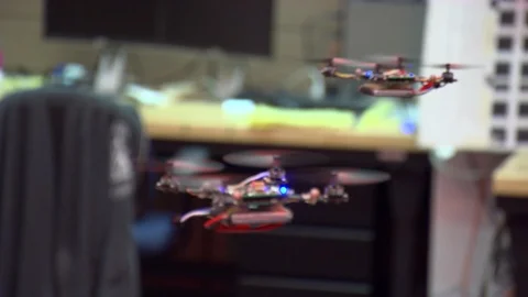 Drone being tested in lab Stock Footage 99053311