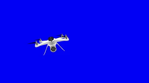 Drone blue transition Stock Footage