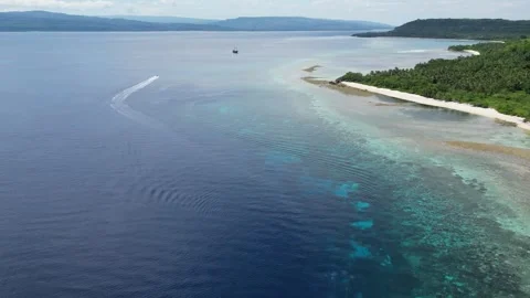 Drone boat diving Stock Footage 301269697