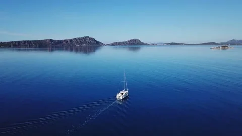 Drone Boat sea  Stock Footage 234548018