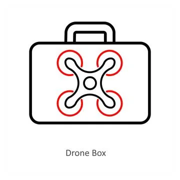 Drone box Stock Illustration