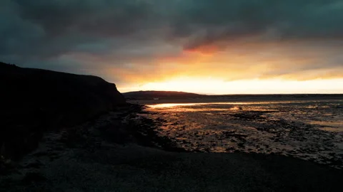 Drone at Brean Down Stock Footage 308426430