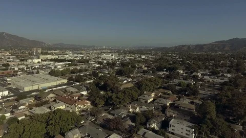 Drone Burbank CA 3 Video stock 96275867