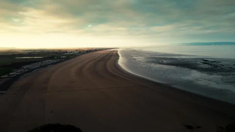 Drone of Burnham-On-Sea Stock Footage 308593029