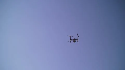 Drone with a camera in the air Stock Footage 321295360