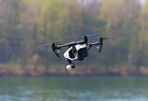 Drone with camera attached Stock Photos