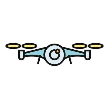 Drone with camera flying icon vector illustration 스톡 일러스트
