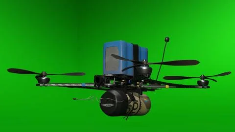 Drone Camera with green background 5 Stock Photos