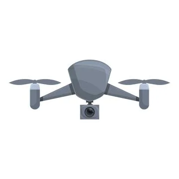 Drone camera icon cartoon vector. Aerial control Stock Illustration
