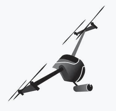 Drone with camera logo design Stock Illustration