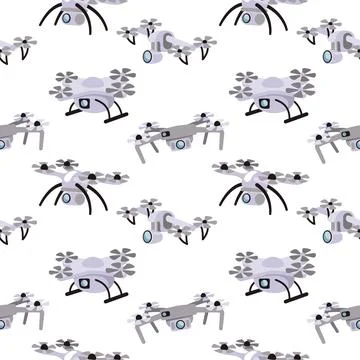 Drone camera pattern. Digital technology. Delivery innovation. Web robots. Radio Illustrazione stock