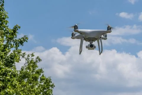 Drone with camera Stock Photos