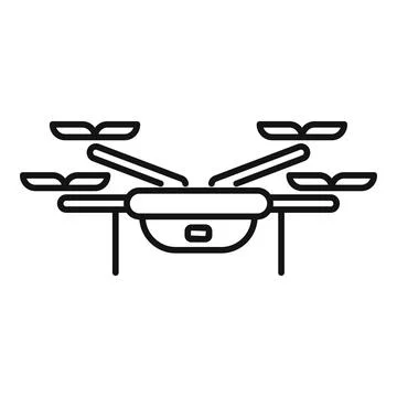 Drone with camera taking pictures from the sky Stock Illustration