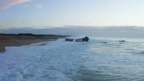 DRONE CAPBRETON PROTEGE TA DUNE 4K Stock Footage 169238562