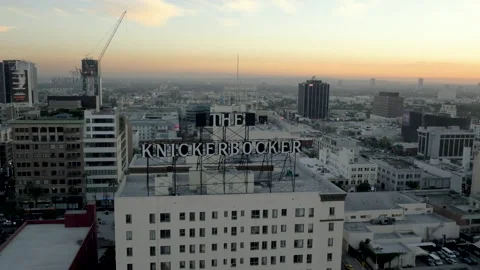 Drone Capitol Records 4K 30FPS Stock Footage 132747574