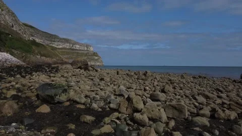 Drone caption beach Stock Footage 160680381