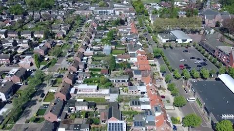 A drone capture of small town in Netherlands Video stock 221274498