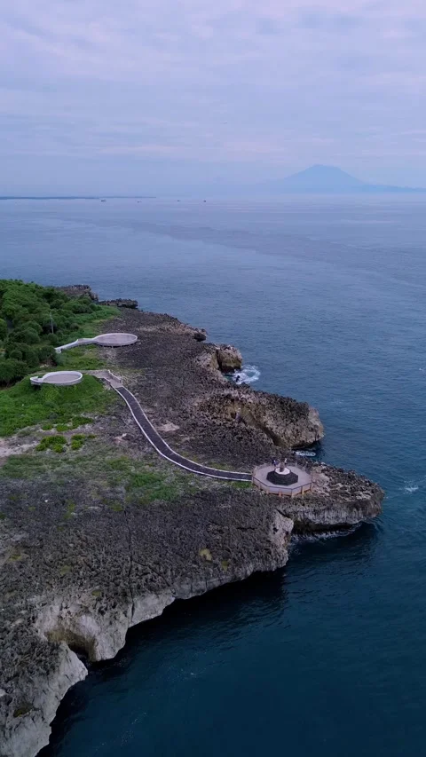 Drone Captures Dynamic Erosion And Water Flow Patterns Along Cliffs Stock Footage 324827465