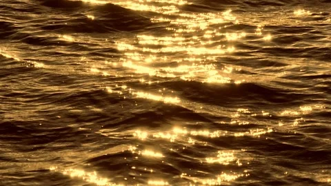 The drone captures the shimmering surface of the water. Stock Footage 307775261