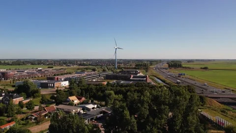 Drone captures the windmill and sky Vídeos de archivo 220137720